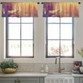 thumbnail image 4 of LALILO Kitchen Curtain Valance Cute Forest Animals Animal Rod Pocket Window Curtain 52"x 18" Set of 2, 4 of 7