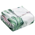 thumbnail image 4 of NTBAY Flannel Fleece Throw Blanket, Colorful Printed Fuzzy Soft Blanket, 50"X60", Monstera Deliciosa, 4 of 5