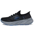 thumbnail image 4 of Zapatillas Skechers Edgeride Raygo, manos libres, sin cordones, para hombre, negro/azul, 9.5 X de ancho, 4 of 6