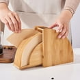 thumbnail image 3 of Wooden Coffee Filter Holder Box Cone Storage Rack Organizer for Coffee Filters and Cleaning Accessories, 3 of 6