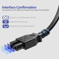 thumbnail image 3 of Brother Sewing Machine Power Cord, 6FT AC Power Cable Compatible with Brother, Singer, Bernina, White, Baby-Lock, Viking and Pfaff Sewing Machine cs6000i, 3 of 5