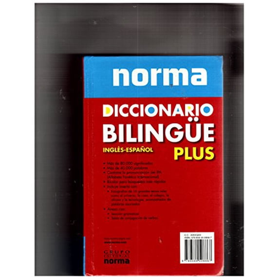 Pre-Owned Norma Diccionario Bilingue Plus-engles-espanol--espanol-ingles, 9789584508867, 9584508865, Hardcover,