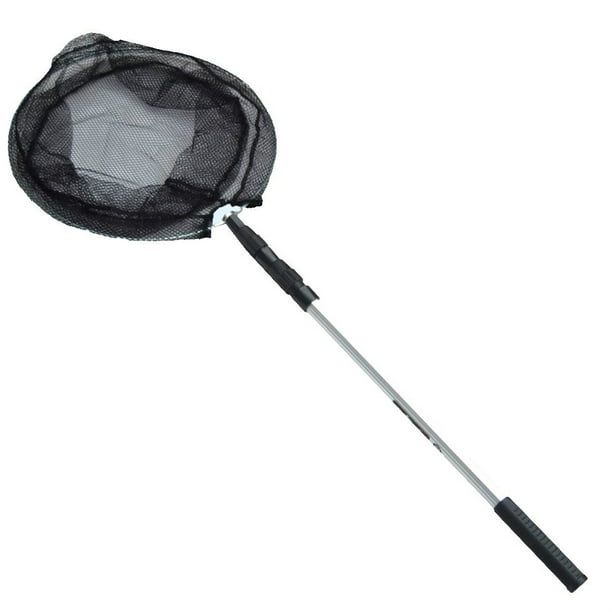 Unbranded Extendable Aluminium Alloy Fishing Net Foldable Head Collapsible Telescopic Pole Handle Brail