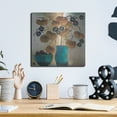 thumbnail image 6 of Luxe Metal Art 'Raku Bowl And Vase' by Margaret Hughlock, Metal Wall Art, 12"x12", 6 of 9