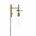 thumbnail image 7 of Modway Skylark Wall Sconce in Clear Satin Brass, 7 of 7