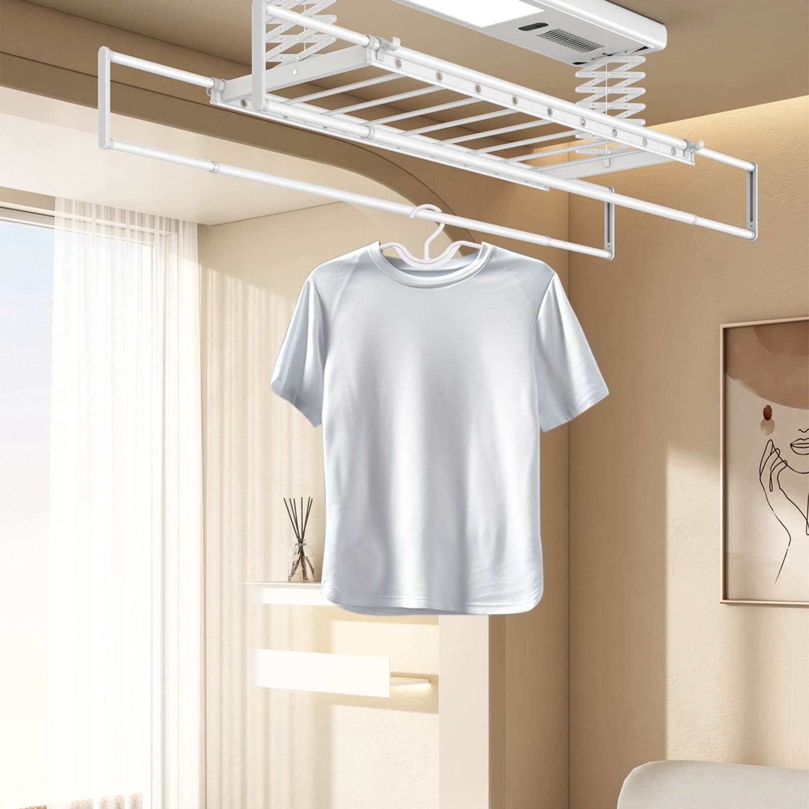 10 PCS Short Neck Anti-Slip Plastic Clothes Hangers Save Vertical Space