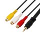 thumbnail image 2 of Cable de extensión de audio Qicheng & Lys de 3,5 mm macho a 3RCA hembra, 2 of 7