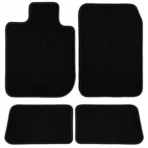 GGBAILEY Ford F-350 Super Duty (Crew Cab) Black Classic Carpet Car Mats / Floor Mats, Custom Fit for 2017, 2018, 2019, 2020, 2021 - Driver, Passenger & Rear Mats
