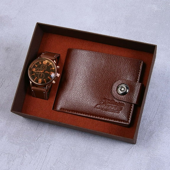 Xeede 2025 Clearance Men's Quartz Watch Set Hot Sale, Stylish Timepiece with Complementary Accessories, 1*Wallet 1*Watch 1*Gift Box Clearance on Sale