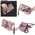 thumbnail image 4 of ZUXONGSY Panda Cherry Blossom Print Top Handle Bag with Waterproof Cosmetic Bags Purse for Women PU Leather Top Handle Satchel Set with Large Capacity Makeup Pouch Slim Wallet for Business Shopping, 4 of 4
