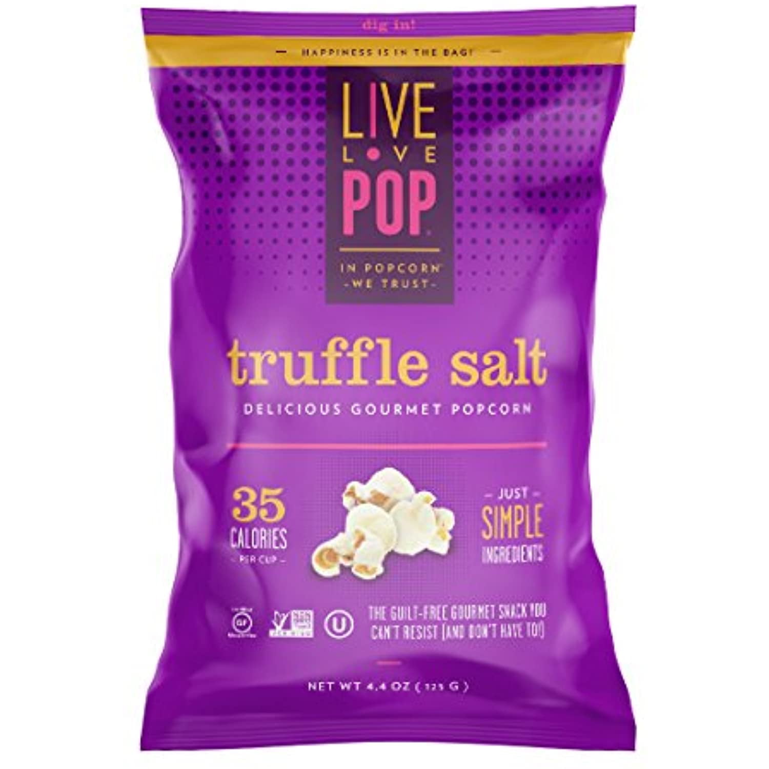 Live Love Pop Truffle Salt Popcorn 4.4 Oz. (12 Pack) …