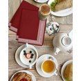 thumbnail image 7 of Red Geometric Hand Towels Set, Waffle Weave Kitchen Towels 3 Pieces, Country Farm Traditional Chinese Tile Microfiber Hair Face Bath Tea Towel Absorbent Quick Drying Cleaning Dish Cloths, 15.7"x23.6", 7 of 7