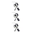 thumbnail image 1 of Greeniant Entrenadores de fútbol Cinturones de entrenamiento de fútbol Correas de práctica auxiliares ajustables para niños adultos, negro Type1 NO1, 1 of 6