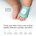 thumbnail image 3 of Sense-U Baby Sock Shoe Bundle Smart Baby Monitor: Sock Shoe Plus 2.5K PTZ Camera - Track Heart Rate, Sleep Movement, Heartbeat, Pan-Tilt-Zoom Video, AI Cry Detection, Audio, 3 of 9