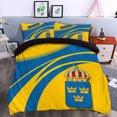 thumbnail image 2 of Escudo de armas de Suecia Juego de cama Cricket Rlt7, 2 of 5
