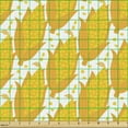 thumbnail image 2 of Ambesonne Cartoon Fabric by the Yard Upholstery, Milk Boiled Corns Pattern, 10 Yards, Orange Mustard, 2 of 5