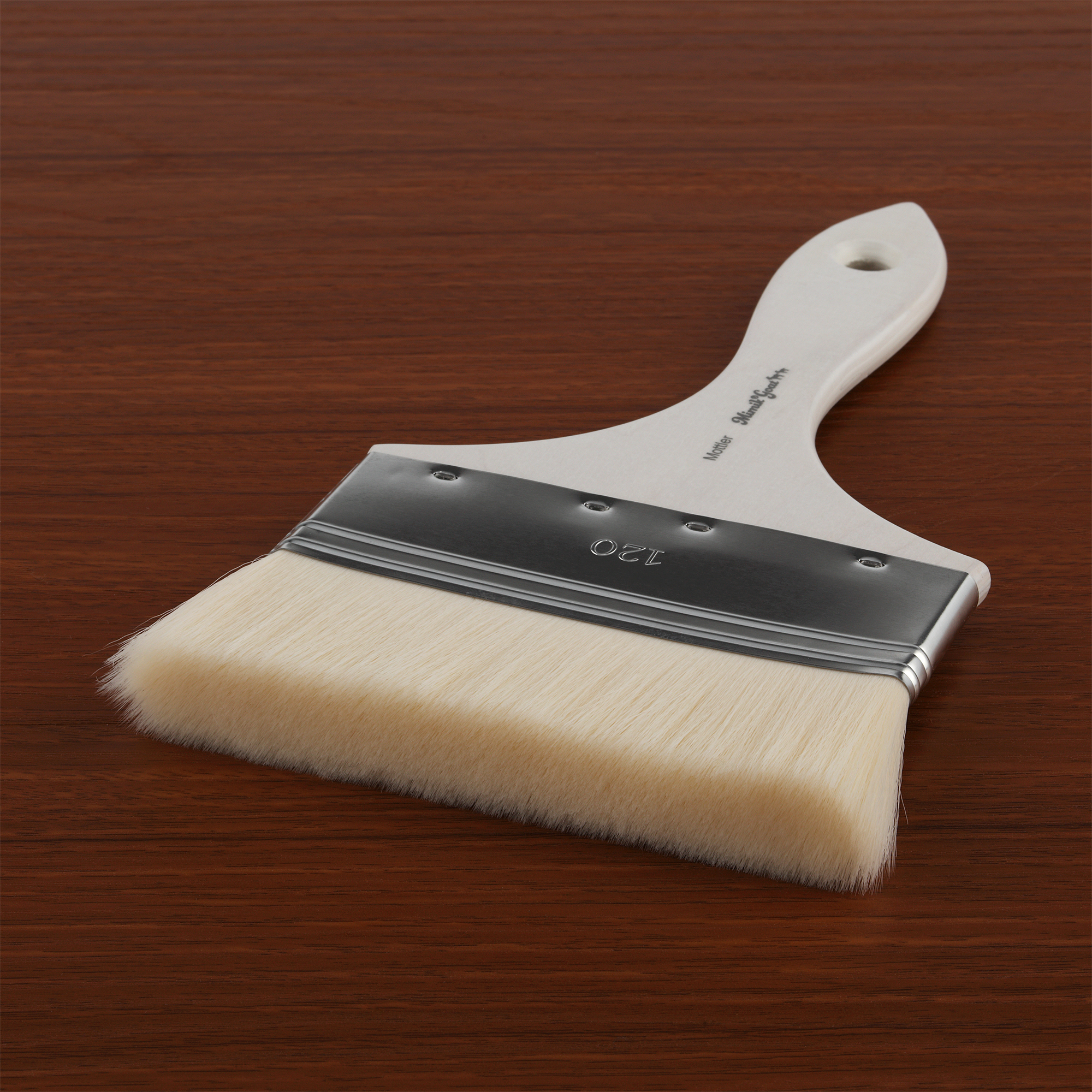 Creative Mark Mimik Synthetic Goat Hair Mottler Paint Brush 5" - Short Handle Flat Watercolor Brush- Soft, Absorbent, Synthetic Paint Brush for Watercolor, Oil & Acrylic- Rust-Proof Ferrule- Handmade