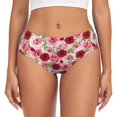 thumbnail image 1 of Balery Rose Flowers Ropa Interior de Algodón para Mujer con Dibujo – Braguitas Cómodas y Elásticas, Estilo Clásico-3X-Large, 1 of 6