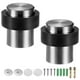 thumbnail image 1 of Uxcell 2-Pack Topes de Puerta de Suelo, Tope de Puerta Cilíndrico de Acero Inoxidable 304 con Amortiguador de Goma Plástica [Tono Plateado], 1 of 7