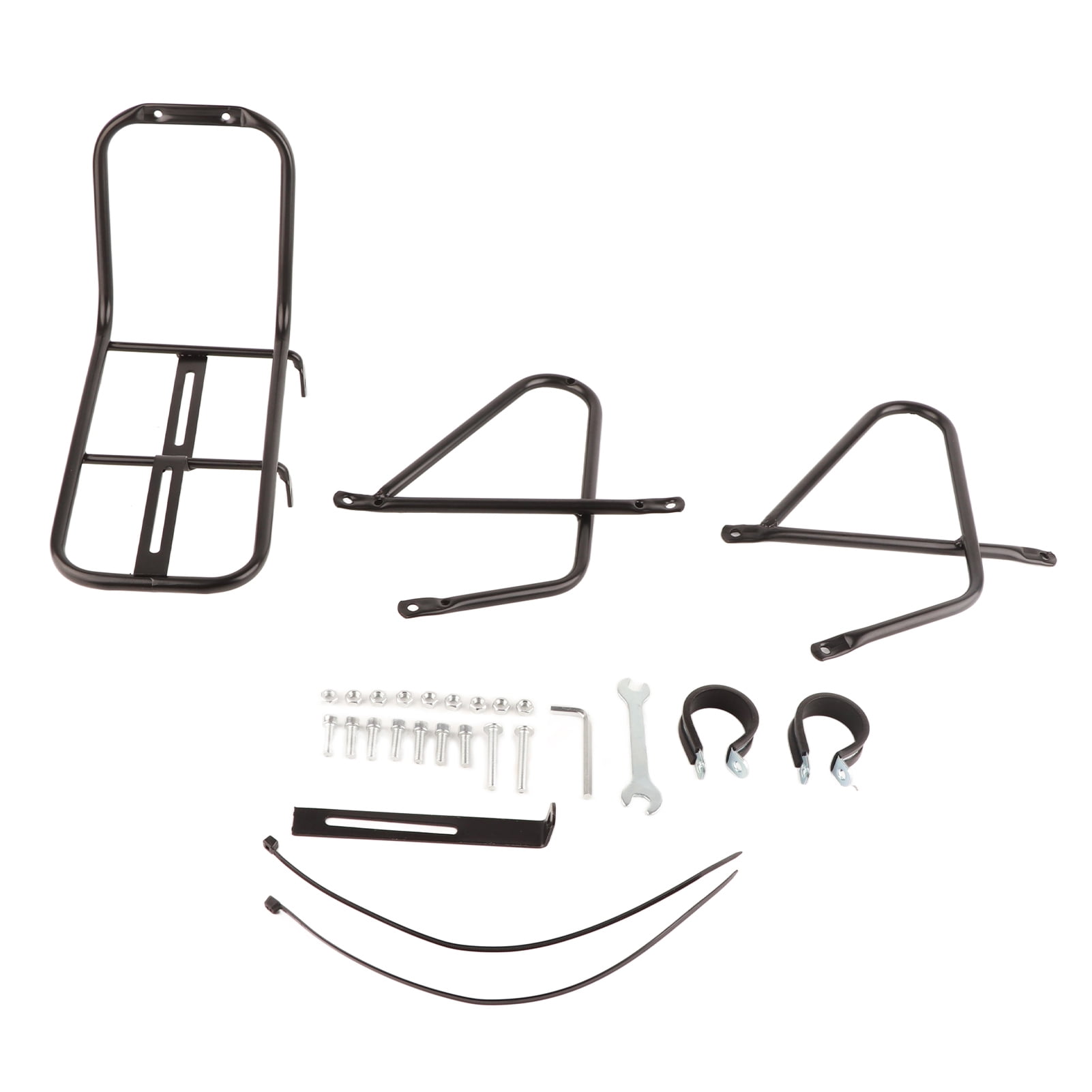 Front Luggage Shelf Steel Bicycle Front Rack - 25x15x15cm Compact Cargo ...