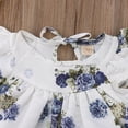 thumbnail image 4 of Bébé Filles Floral Tops Manches Courtes Shorts 2pcs Été Mignon Tenues, 4 of 6