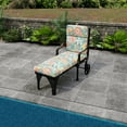 thumbnail image 4 of Jordan Manufacturing 22" x 72" Multicolor Rectangle Chaise Lounge Outdoor Seating Cushions, 4 of 14