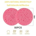 thumbnail image 2 of Compressed Facial Sponges Natural Facial Cleansing Sponges Pads Exfoliating Sponges for Cleansing Reusable,Best Makeup Gift, 50-Count, 2 of 8