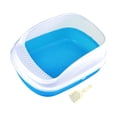 thumbnail image 3 of Bandeja de arena abierta con lado alto, orinal para gatos, inodoro a prueba de salpicaduras, caja de arena para gatos, orinal para gatos, semicerrado, ,, 3 of 8