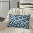 thumbnail image 5 of Daiia A Japanese Great Wave Bedding Waterproof Pillow Protector Zippered Queen – Bed Bug Proof Pillow Encasement-14"x20", 5 of 6