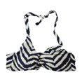 thumbnail image 1 of Carmen Marc Valvo Womens Printed Halter Swim Top, Azul, X-Large, 1 of 2