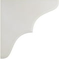 thumbnail image 3 of 1 3/4"W x 7 1/2"D x 7 1/2"H Stratford Wood Vintage Decor Bracket, Chalk Dust White, 3 of 6