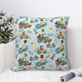 thumbnail image 4 of Yiaed Cartoon Car Racing Print Pillow Covers Super Soft Decorative Square Throw Pillow Covers Case Cushion Covers for Sofa Couch Bedroom Car Decor（No pillow core）-26"x26", 4 of 7