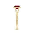 thumbnail image 3 of ANGARA Natural 1 ct Ruby Twist Rope Split Shank Ring in 14K Yellow Gold for Women (Size-6mm) | July Birthstone, Birthday, Anniversary, Jewelry Gift for Women | Natural Ruby Ring, 3 of 9