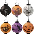 thumbnail image 3 of Amdohai 8inches LEDs Paper Lantern Foldable Design Constant Bright Mode 2 * AAA Cell Operated for Halloweens Party Home Decoration Present Gift, 3 of 8
