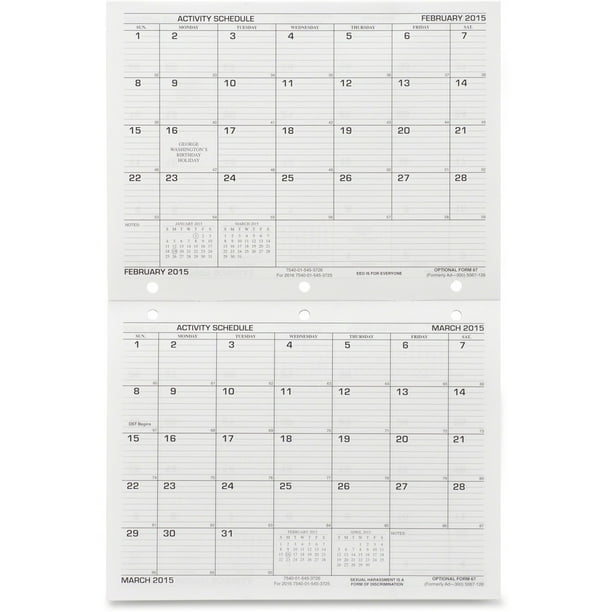 Unicor Activity Schedule