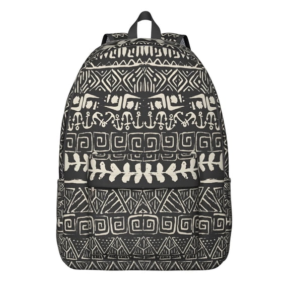 Colorful Bohemian Backpack for Students, Lightweight Waterproof Bookbag with Artistic Aesthetic and Durable Structure
