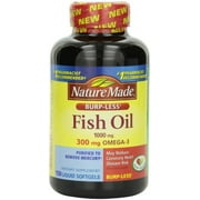 Nature Made Burp-Less Fish Oil, 1000mg, Liquid Softgels 150 ea (Pack of 3)