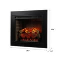 thumbnail image 4 of Modern Ember Uptown 23 inch Smart Electric Fireplace Insert & Trim Kit - Black, 4 of 9