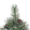 thumbnail image 6 of 7ft Artificial Christmas Tree, Realistic Snow Flocked Bristle Mixed Tree With 75 Pine Cones 1233 Branch Tips Sturdy Metal Stand For Home Decoration, 6 of 8