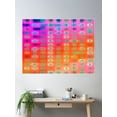 Bright City Poster Wall Art, Modern Wall Decor For Living Room Bedroom