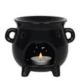 thumbnail image 1 of Something Different Shiny Black Cauldron Oil Burner, 1 of 1