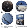 thumbnail image 3 of Designart "Forgotten Journey Grey Old Cart" Old American Cart Floater Framed Canvas Wall Art, 3 of 7