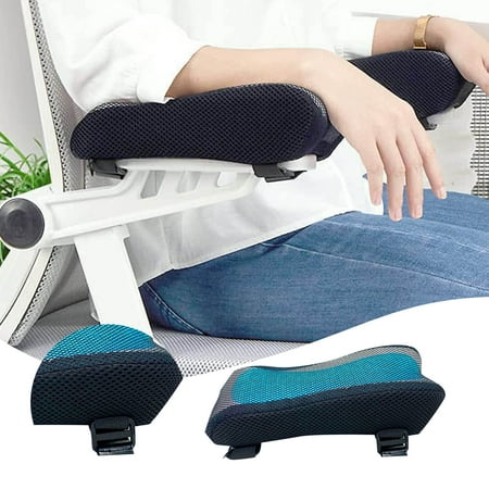 

CHUOU Armrest Cushion 1 Pair Of Ergonomic Memory Foam ElboW PilloW Chair Armrest Pad Office Chair Armrest Cover Elbow Support Cushion For Computer Gaming And Desk Chairs