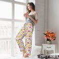 thumbnail image 5 of Salouo Easter Egg Print Women's Pajama Pants Casual Loose Sweatpants PJs Flowy Pants Drawstring Palazzo for Women Wide Leg Pants Lounge Pajama -Medium, 5 of 8