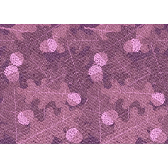 Ahgly Company Machine Washable Indoor Rectangle Transitional Dark Carnation Pink Area Rugs, 7' x 10'