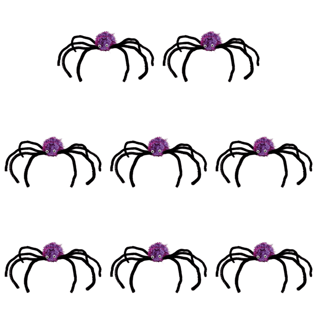 Diadema Araña Con Halloween para Niñas Y Mujeres () Púrpura