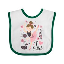 Inktastic Ballerina I Love Ballet Dance Girls Baby Bib