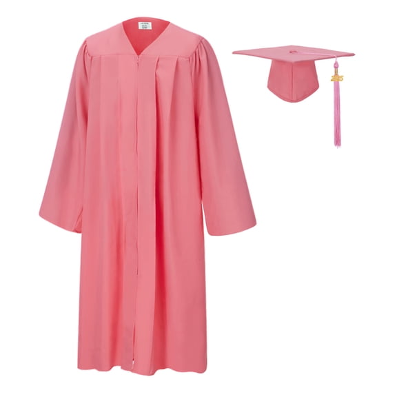 SAMDEEMI Unisex Adult Matte Graduation Gown Cap Tassel Set 2024 for High School