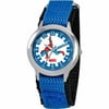 Marvel Spiderman Kids Blue Velcro Band Time Teacher Watch