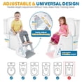 thumbnail image 3 of Asiento de inodoro Orzbow 2 en 1 con taburete gris Potty Training, 3 of 7